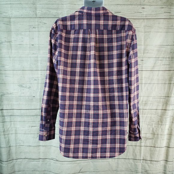 Vineyard Vines Mens Classic Fit Tucker Shirt Sz Large Red Blue Plaid - Picture 4 of 6